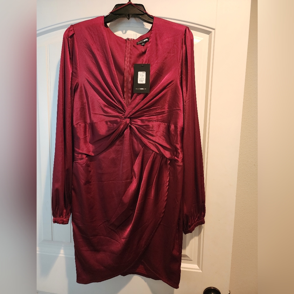 Fashion Nova Maroon Mini Dress